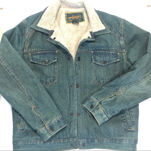 Billabong Other - Billabong Sherpa Lined Jean Jacket XL